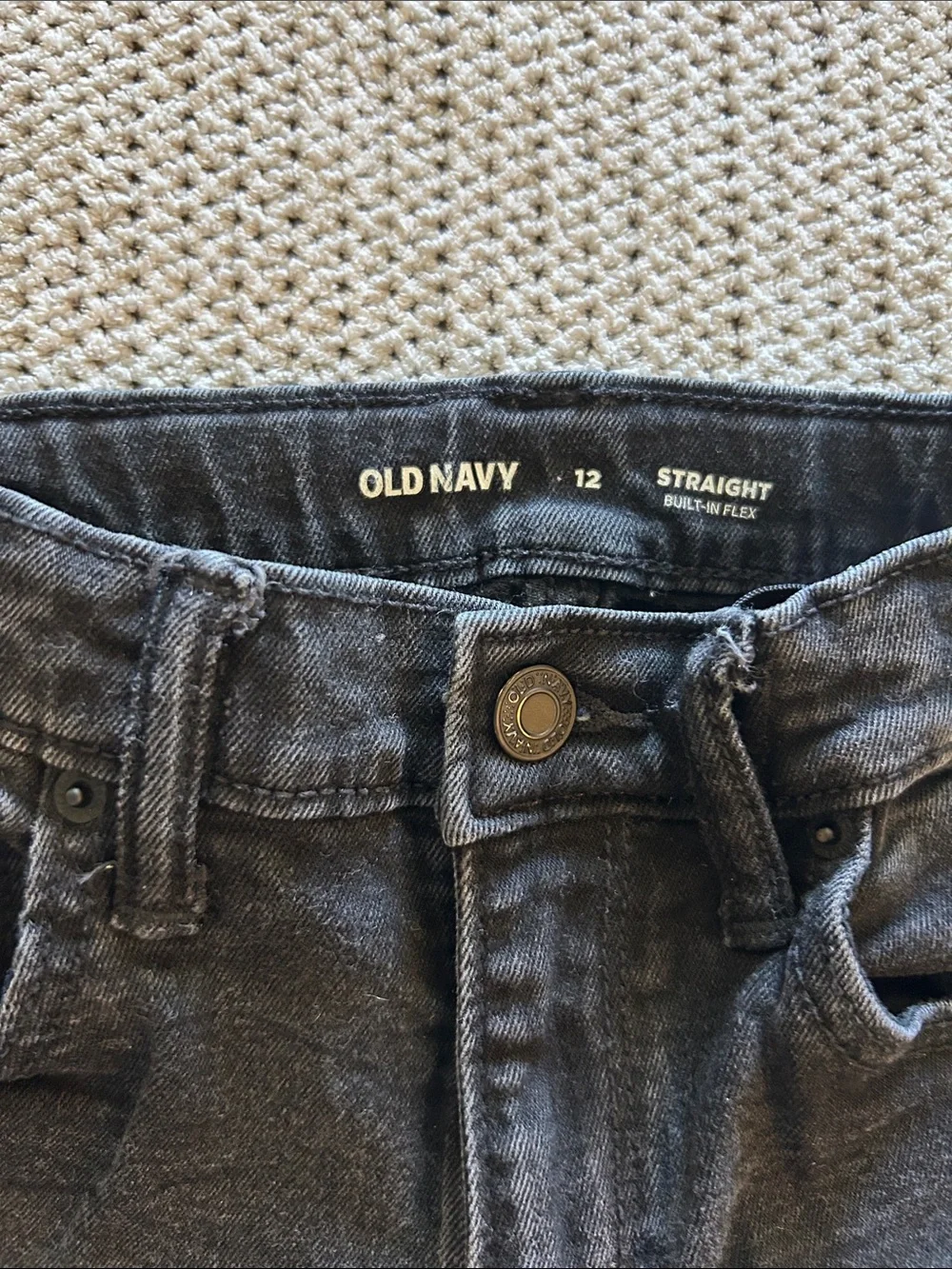 Old Navy Black Straight-Leg Boy’s Jeans